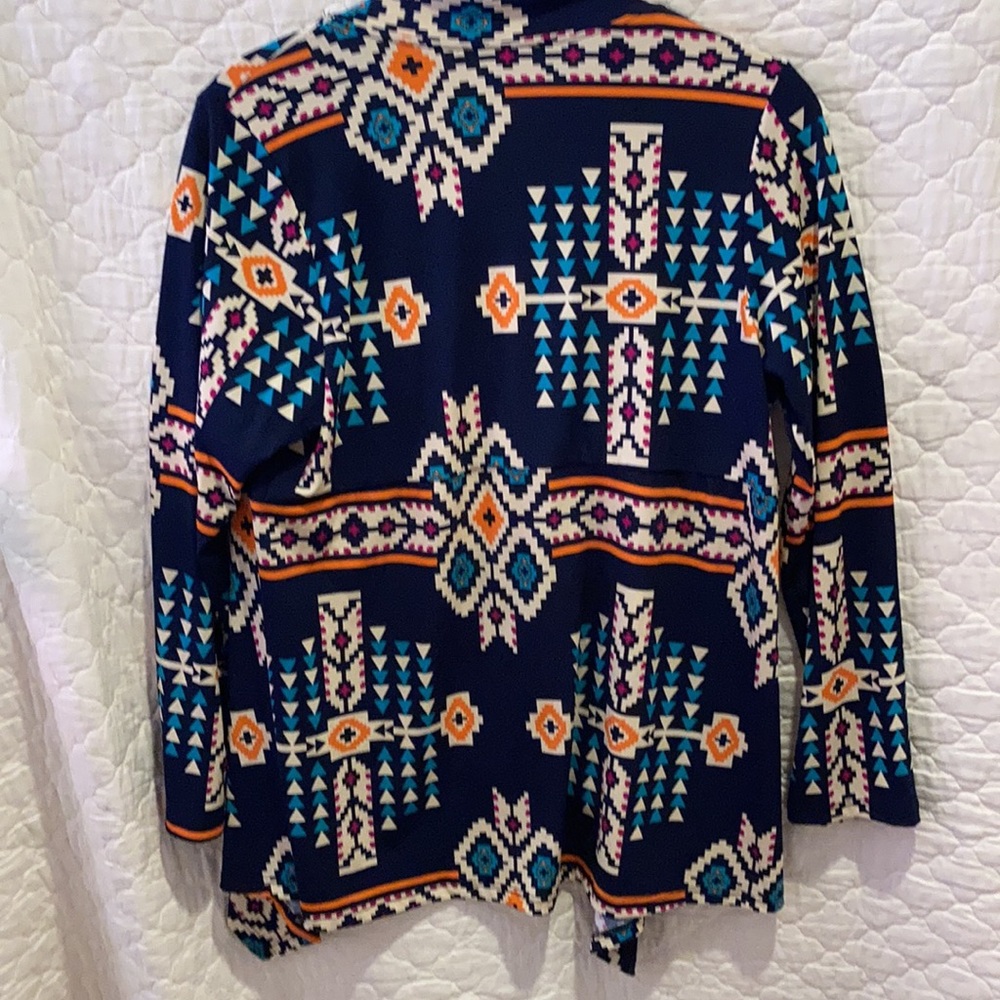 Stretch knit Aztec duster - Picture 4 of 5